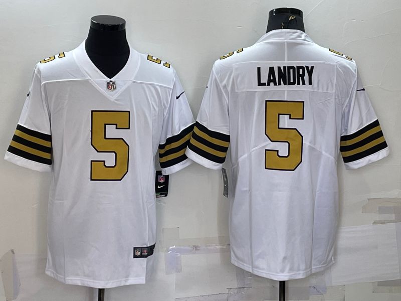 Men New Orleans Saints 5 Landry White 2022 Nike Limited Vapor Untouchable NFL Jersey